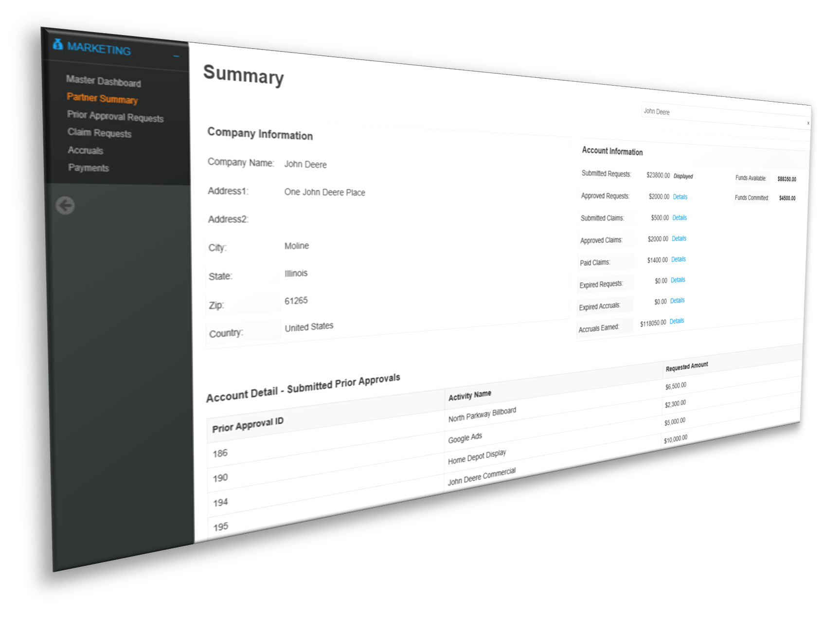 Co-op-MDF Management Dashboard