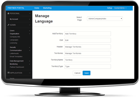 Partner Portal-CMR-Language set up