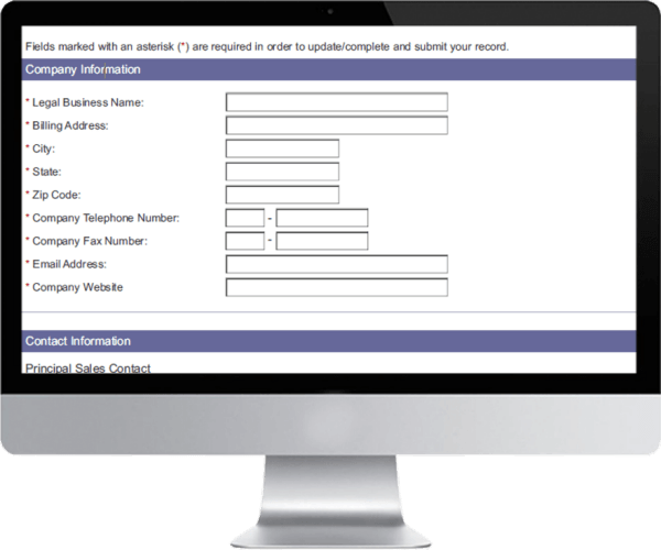 Computer Market Research Partner Signup Module