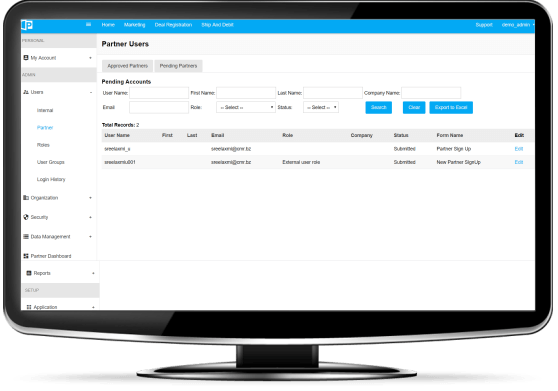 Partner profile on CMR's partner portal