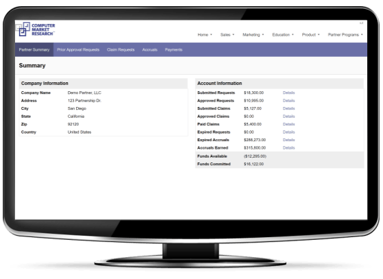 Co/Op Dashboard Partner Portal Channel Management Solutions
