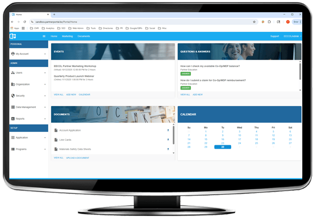 Screenshot of PartnerPortal