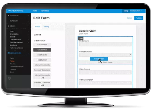 Partner portal software for transitioning business partners into a secure online portal